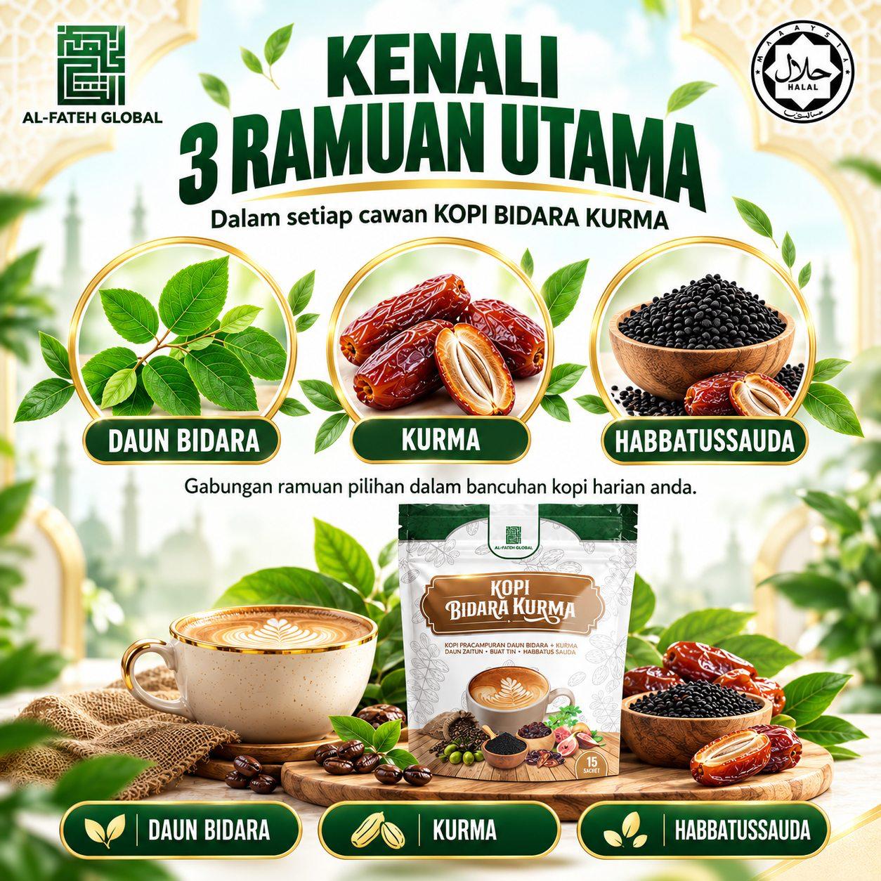3 ramuan utama